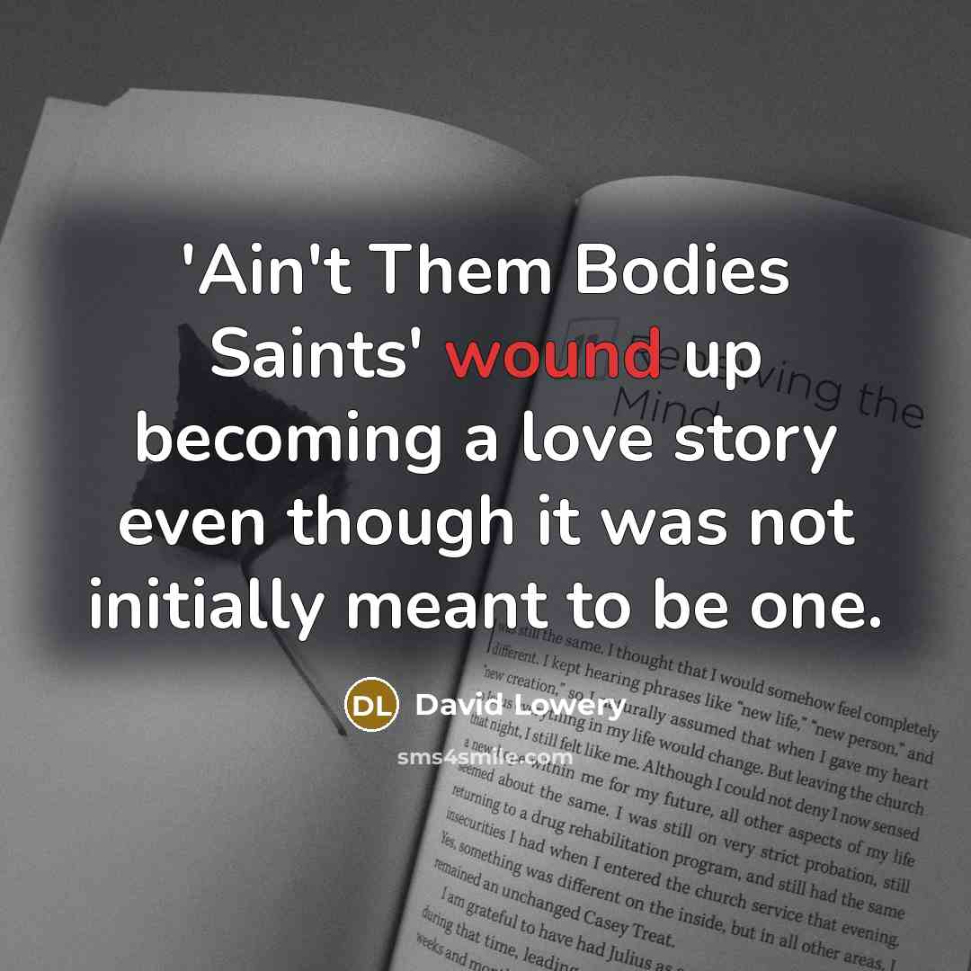 “'Ain't Them Bodies Saints' wound up becoming a love story…” quote by David Lowery