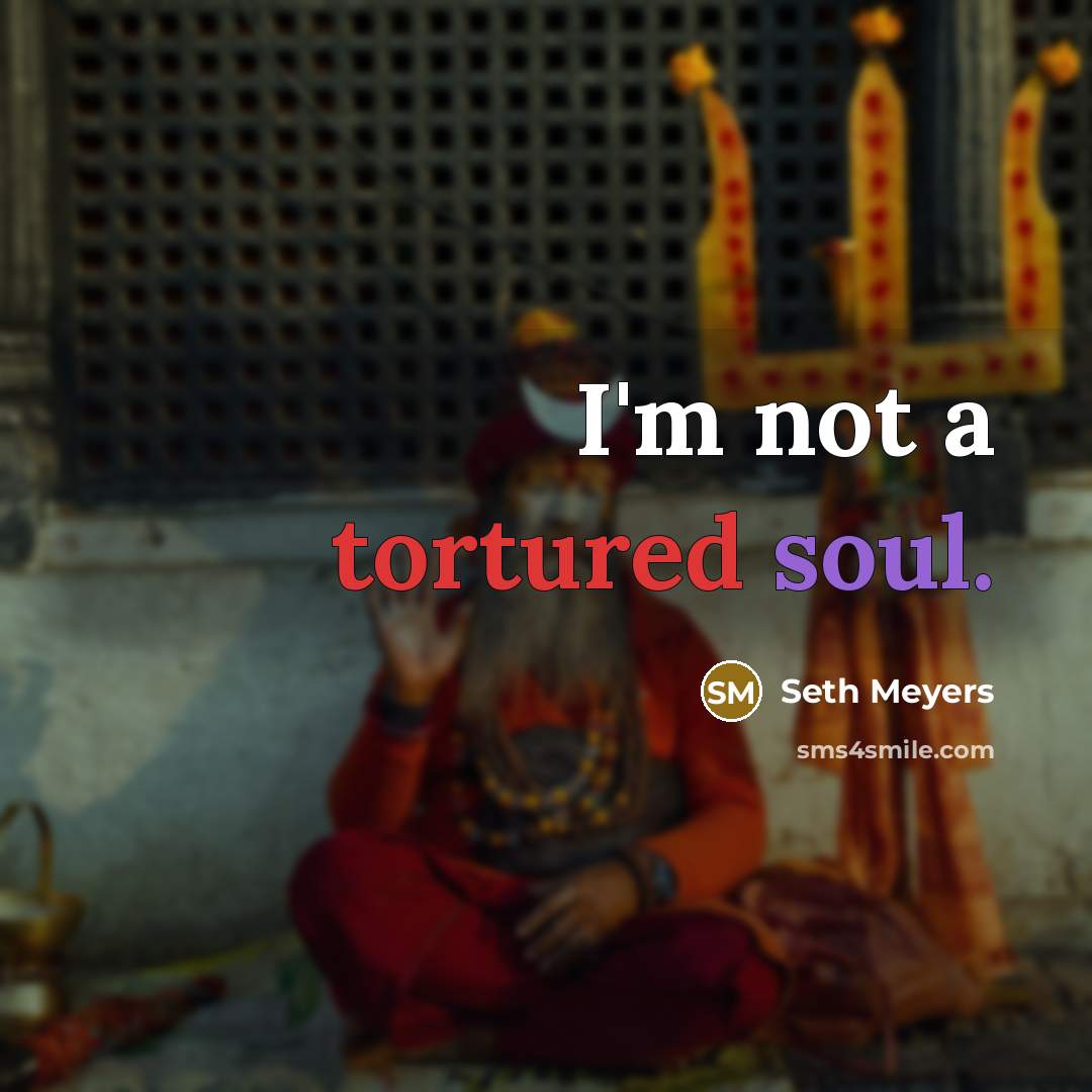 “I'm not a tortured soul.…” quote by Seth Meyers