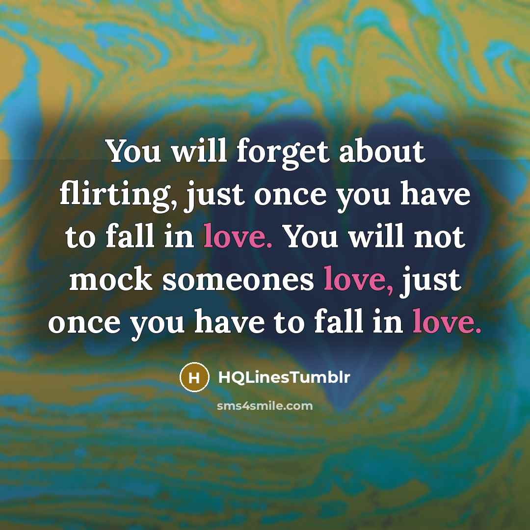 “You will forget about flirting, just once you have to…” quote by HQLinesTumblr