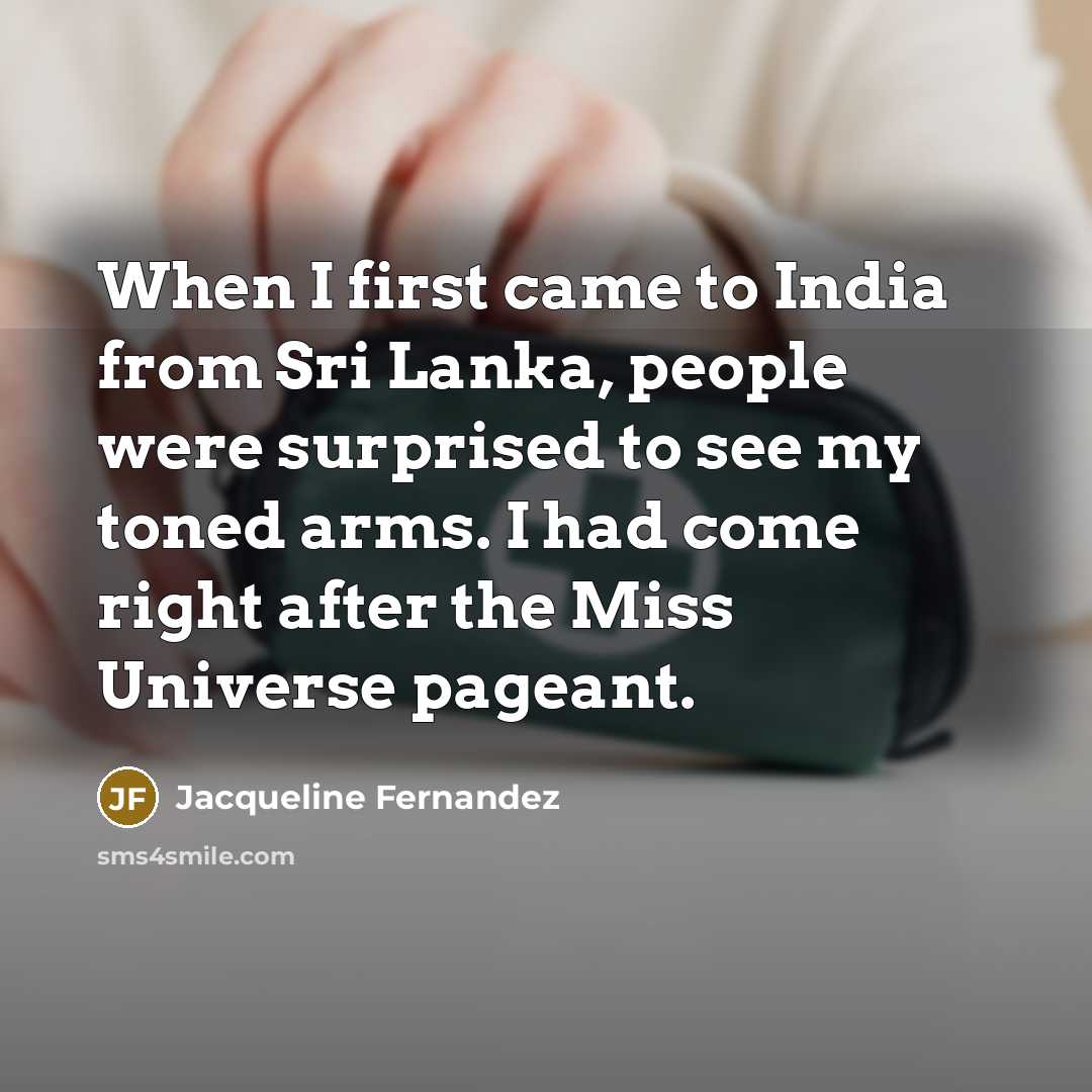 “When I first came to India from Sri Lanka, people…” quote by Jacqueline Fernandez