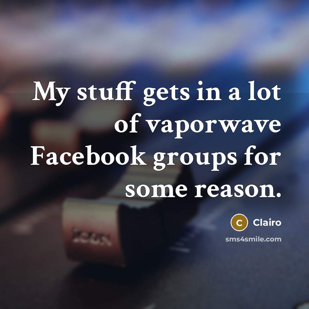 “My stuff gets in a lot of vaporwave Facebook groups…” quote by Clairo