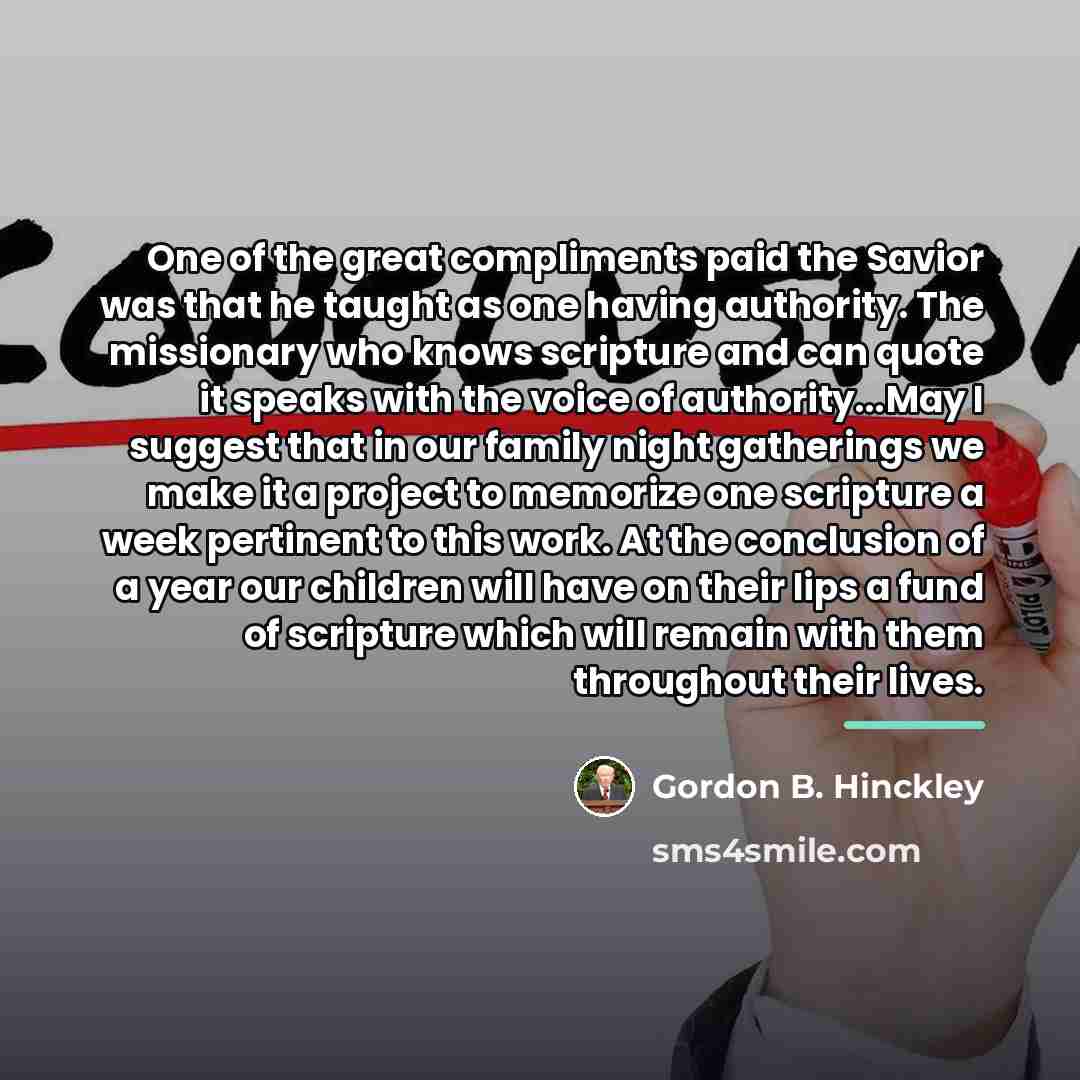 “One of the great compliments paid the Savior was that…” quote by Gordon B. Hinckley