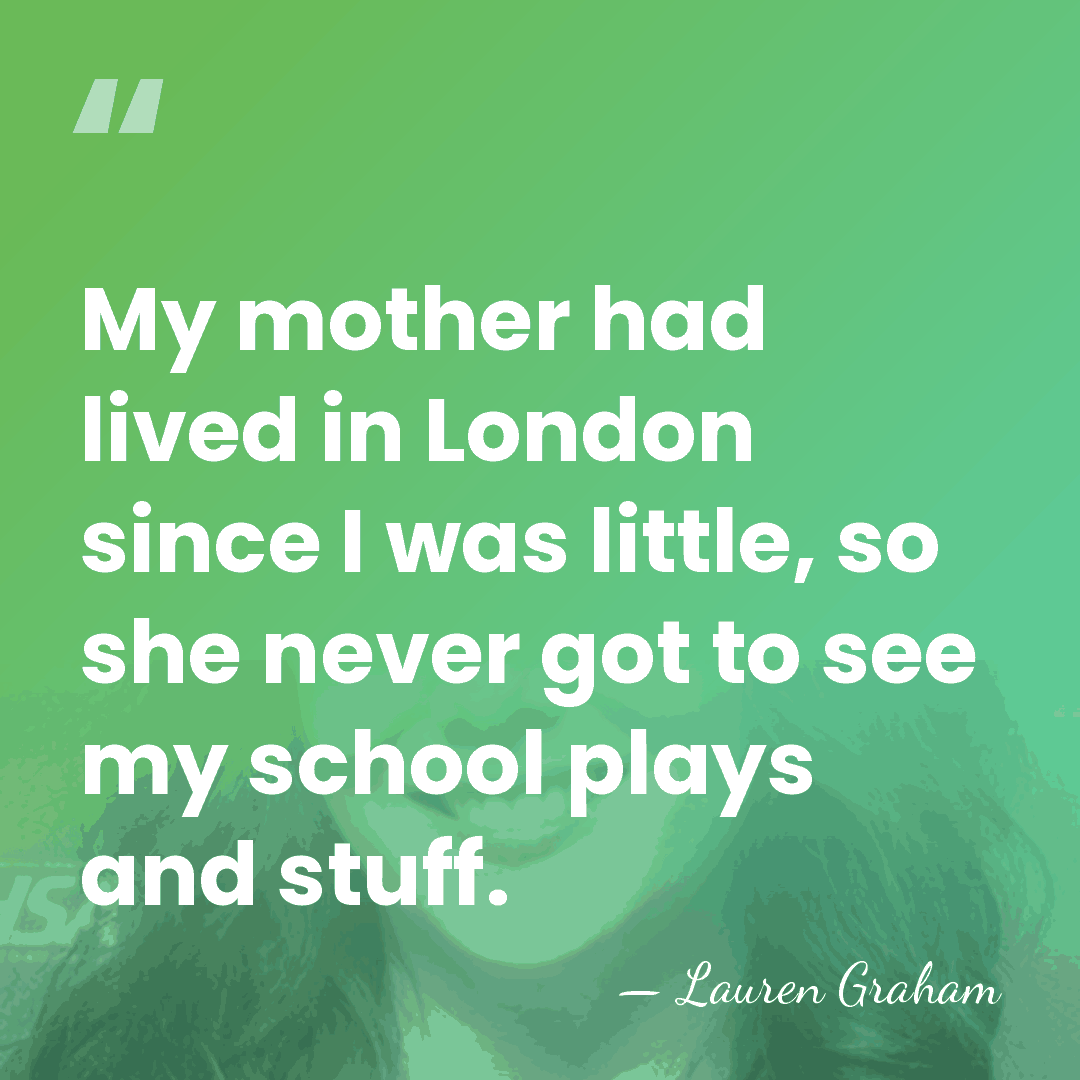 My mother had lived in London since I was little, so she&hellip; - Lauren Graham