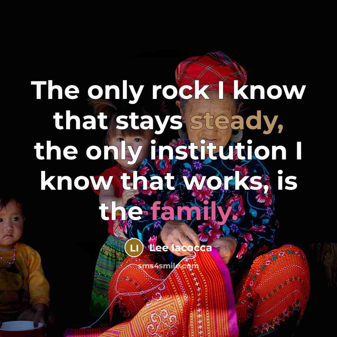“The only rock I know that stays steady, the only…” quote by Lee Iacocca