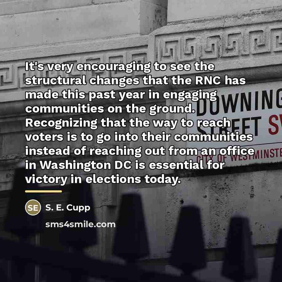 “It's very encouraging to see the structural changes that the…” quote by S. E. Cupp