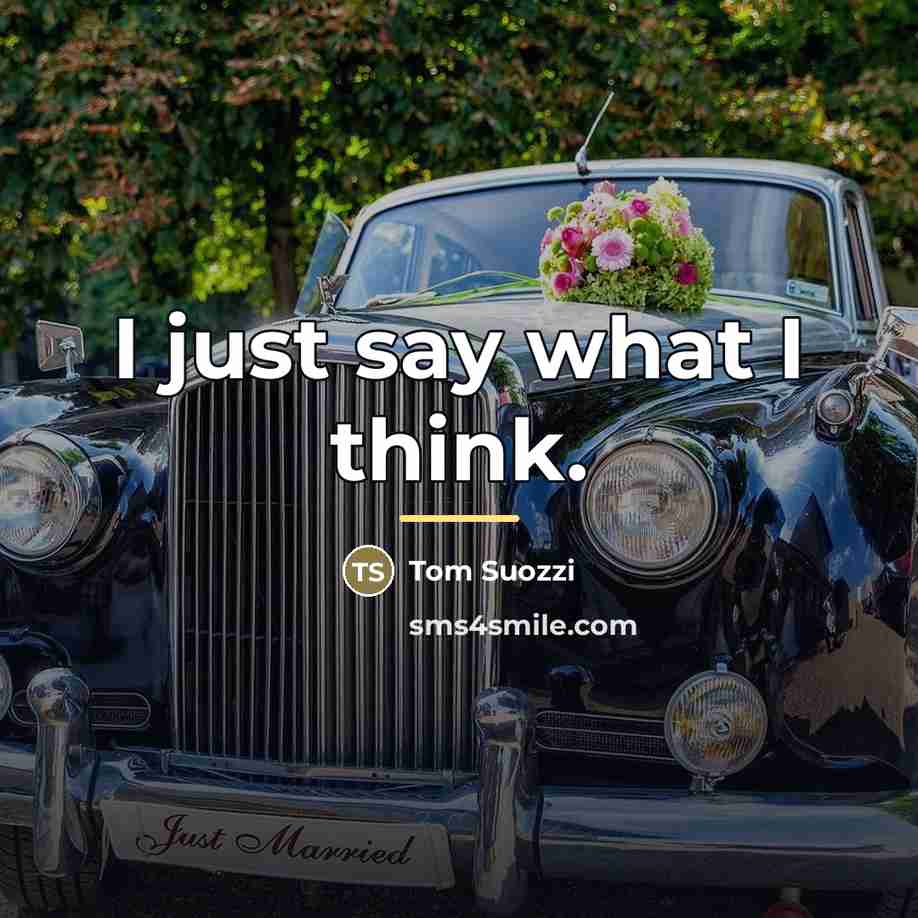 “I just say what I think.…” quote by Tom Suozzi