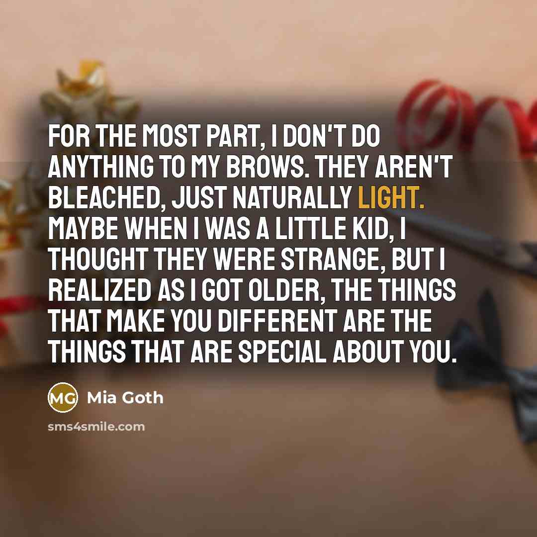 “For the most part, I don't do anything to my…” quote by Mia Goth
