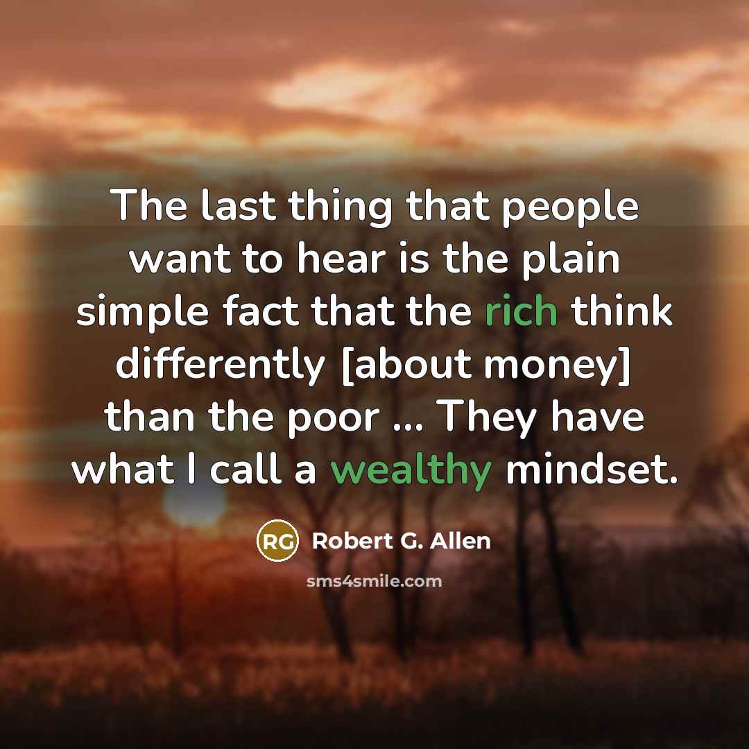 “The last thing that people want to hear is the…” quote by Robert G. Allen
