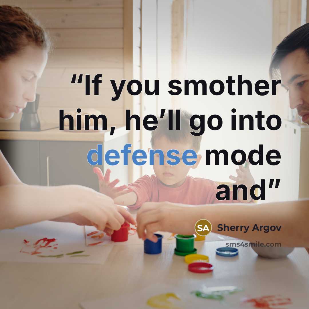 “If you smother him, he’ll go into defense mode and” quote by Sherry Argov