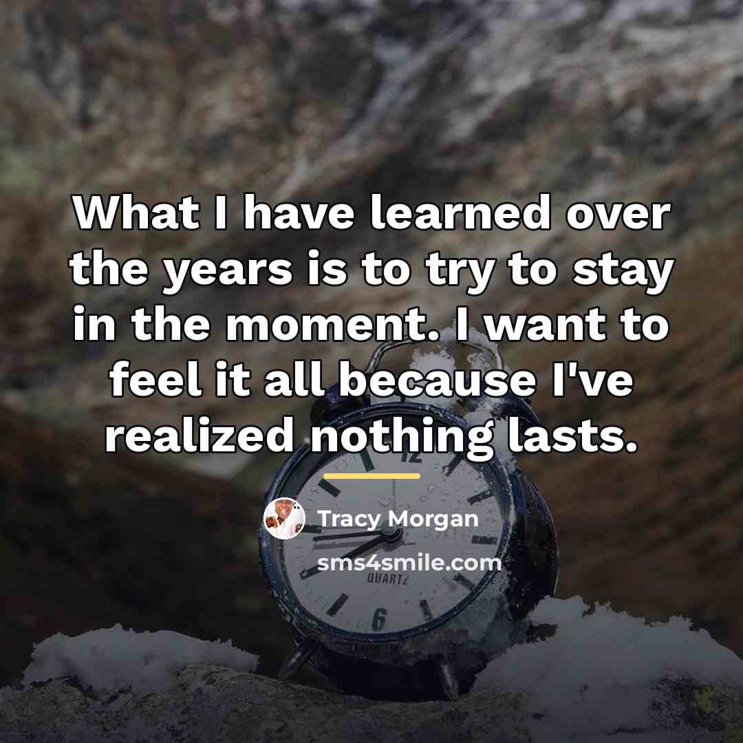 “What I have learned over the years is to try…” quote by Tracy Morgan