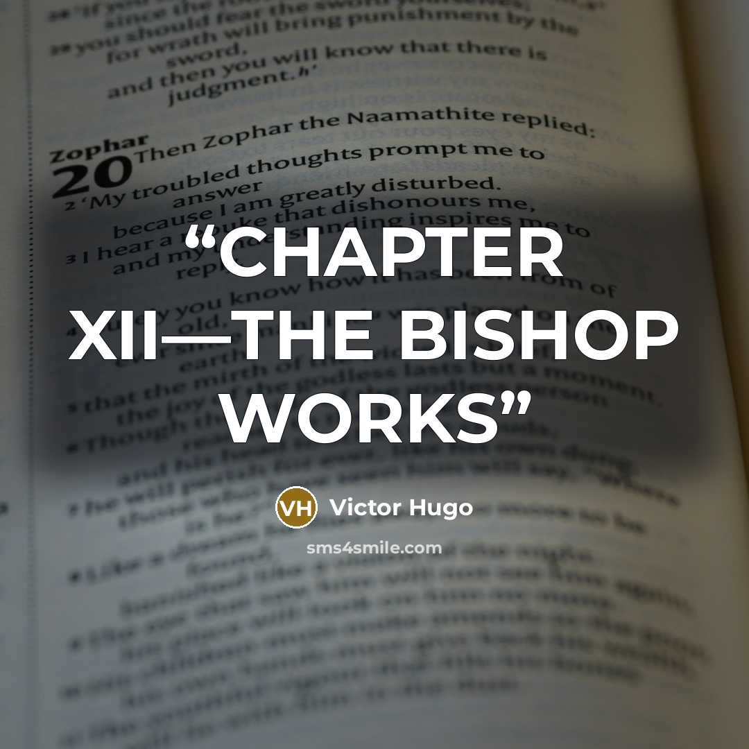 “CHAPTER XII—THE BISHOP WORKS” quote by Victor Hugo