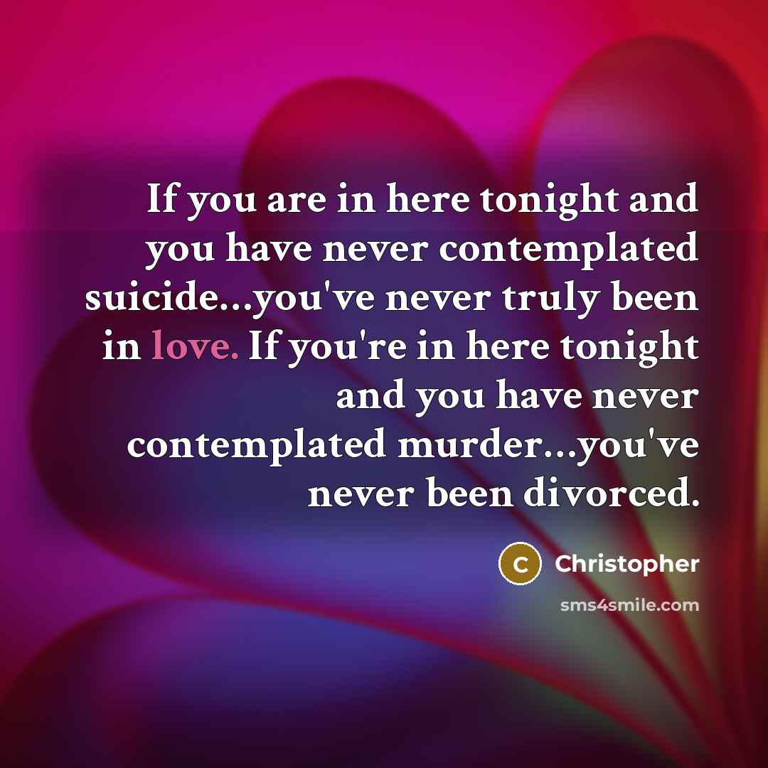 “If you are in here tonight and you have never…” quote by Christopher