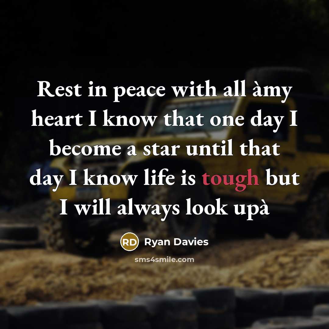 “Rest in peace with all àmy heart I know that…” quote by Ryan Davies