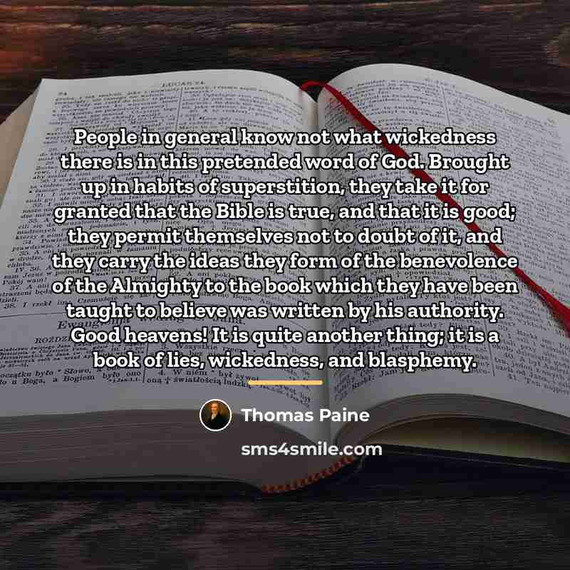 “People in general know not what wickedness there is in…” quote by Thomas Paine