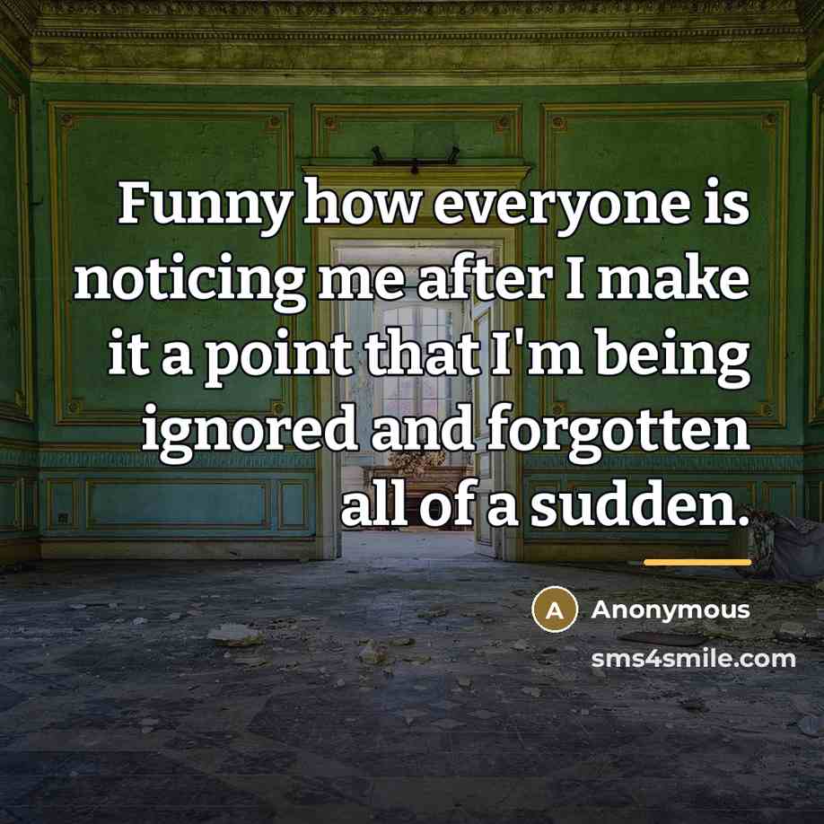 “Funny how everyone is noticing me after I make it…” quote by Anonymous