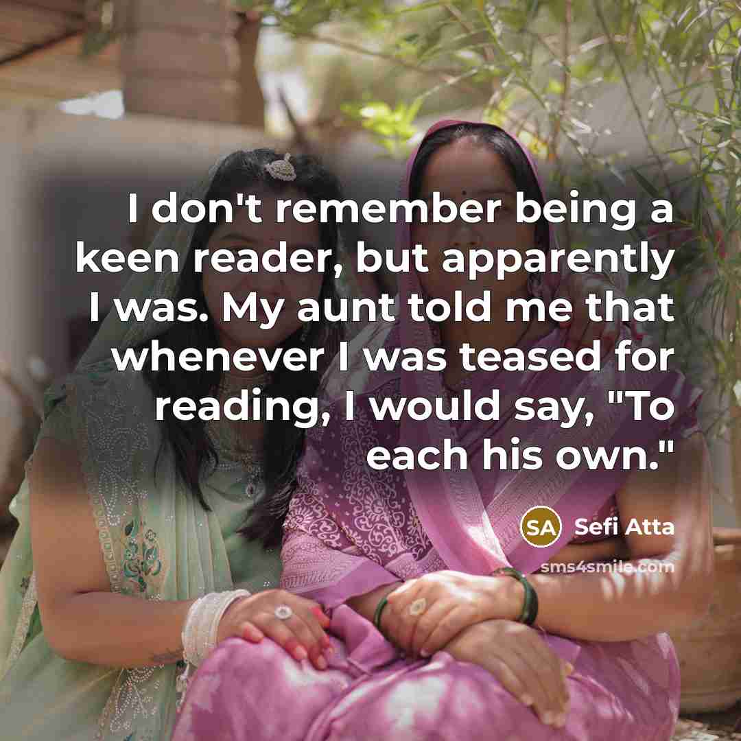 “I don't remember being a keen reader, but apparently I…” quote by Sefi Atta