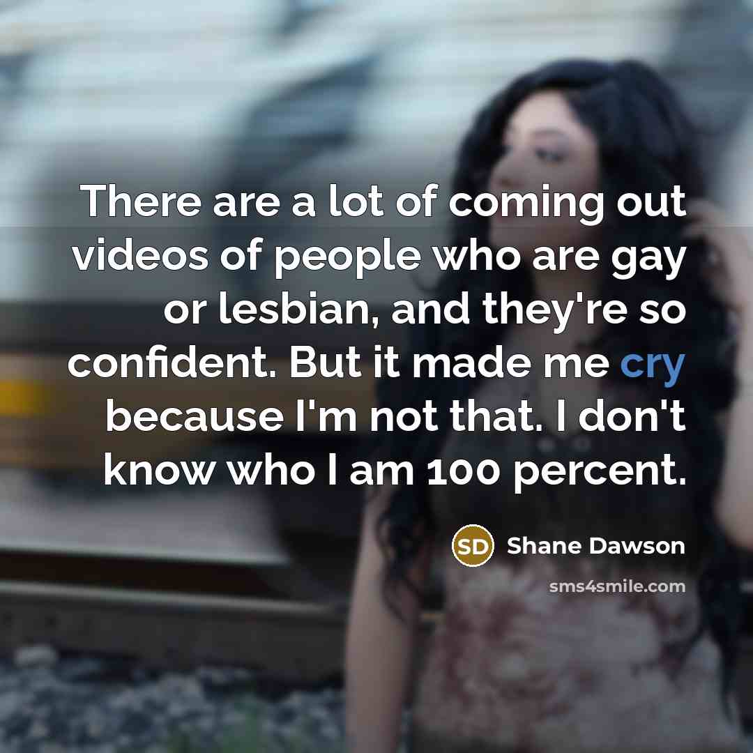 “There are a lot of coming out videos of people…” quote by Shane Dawson