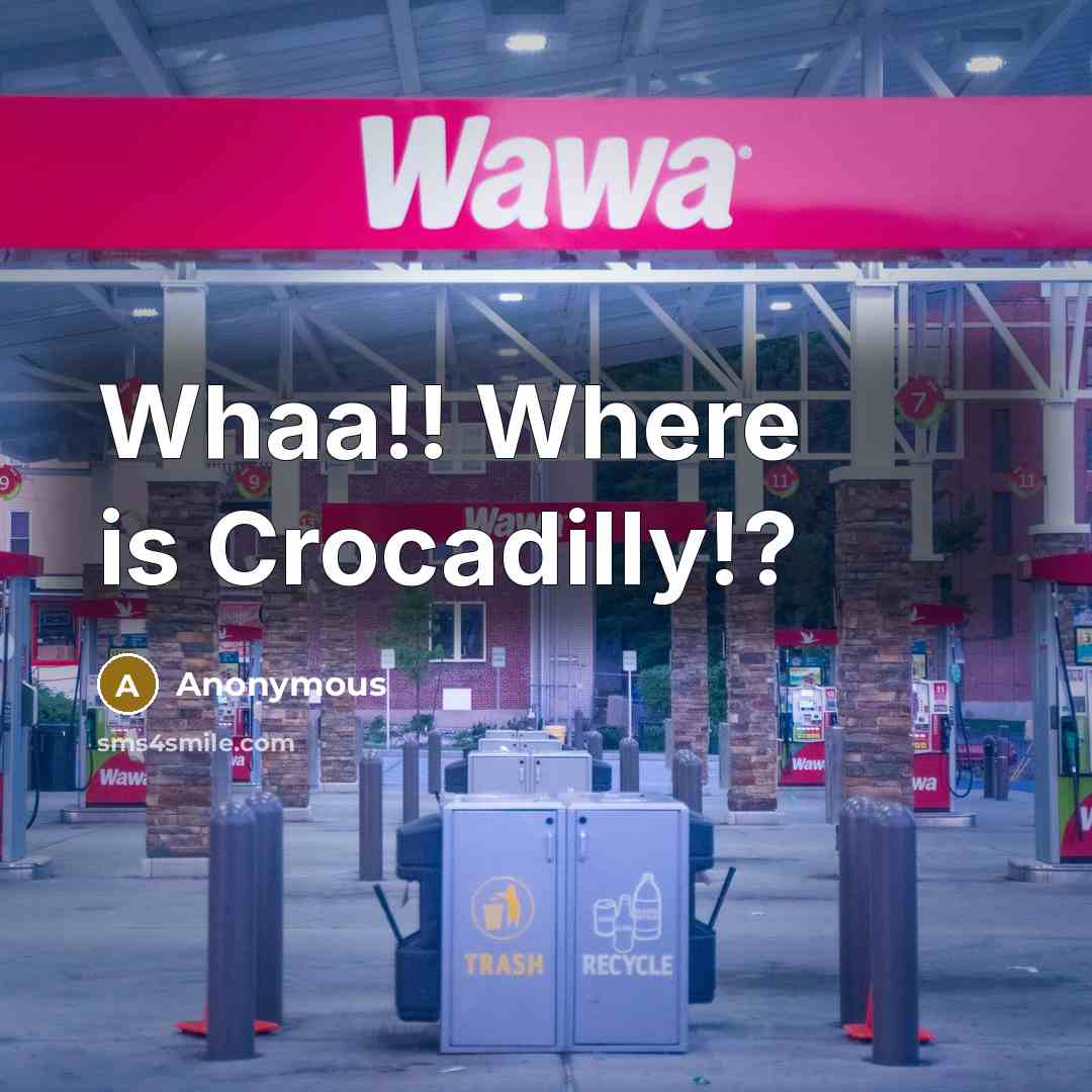 “Whaa!! Where is Crocadilly!?” quote by Anonymous