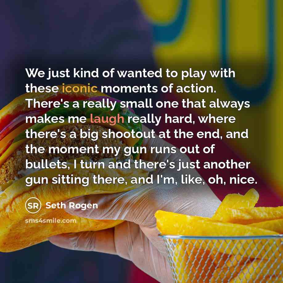 “We just kind of wanted to play with these iconic…” quote by Seth Rogen