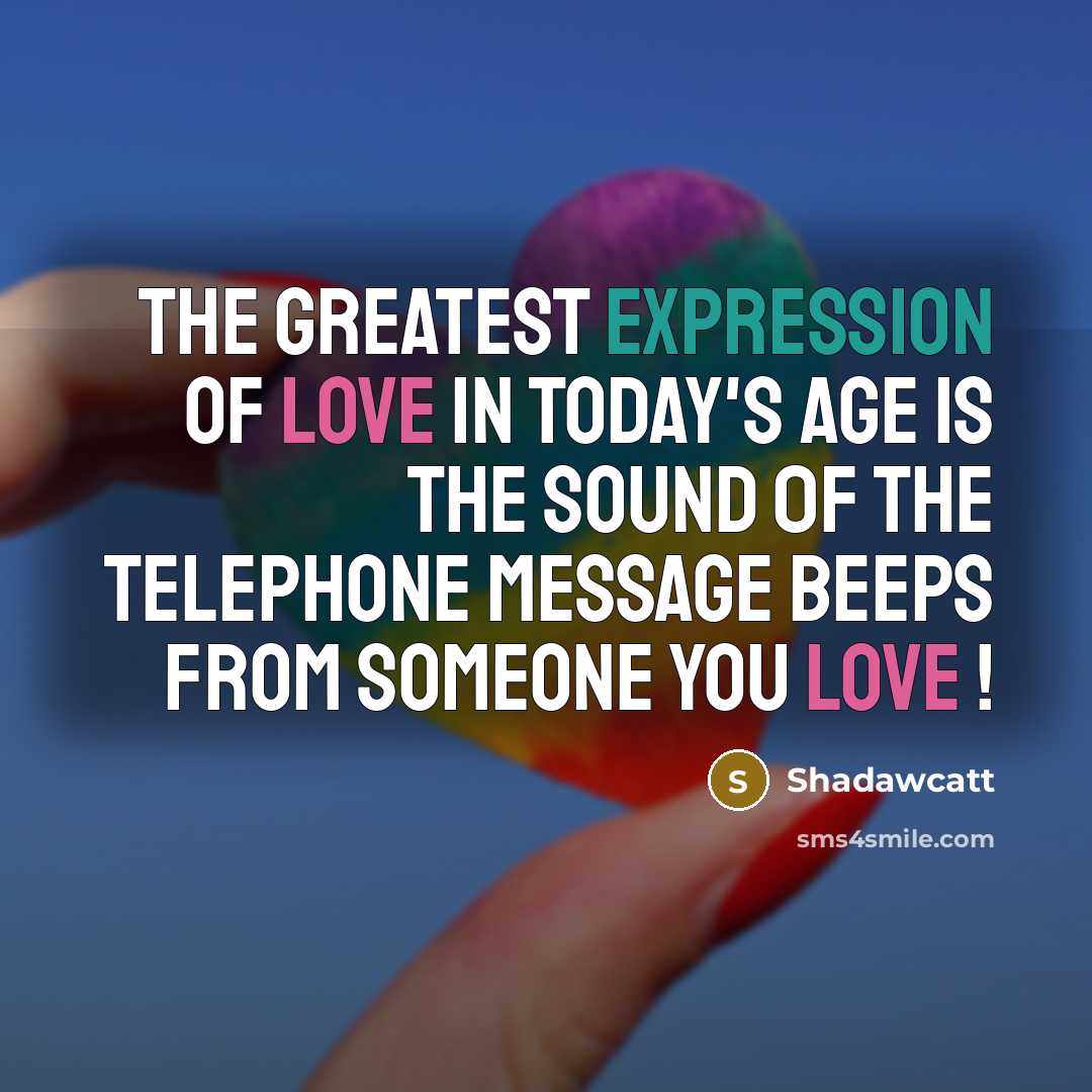 “The Greatest Expression Of Love In Today's Age Is The…” quote by Shadawcatt