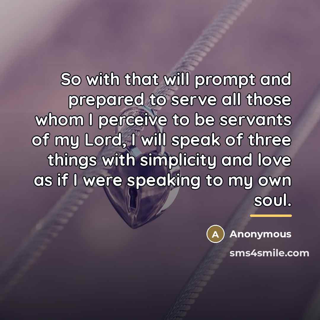 “So with that will prompt and prepared to serve all…” quote by Anonymous