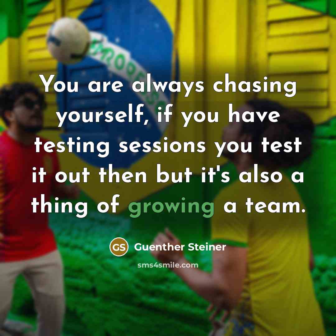 “You are always chasing yourself, if you have testing sessions…” quote by Guenther Steiner