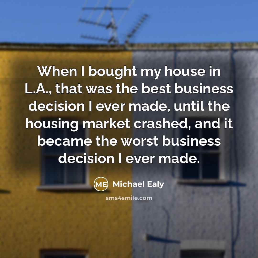 “When I bought my house in L.A., that was the…” quote by Michael Ealy