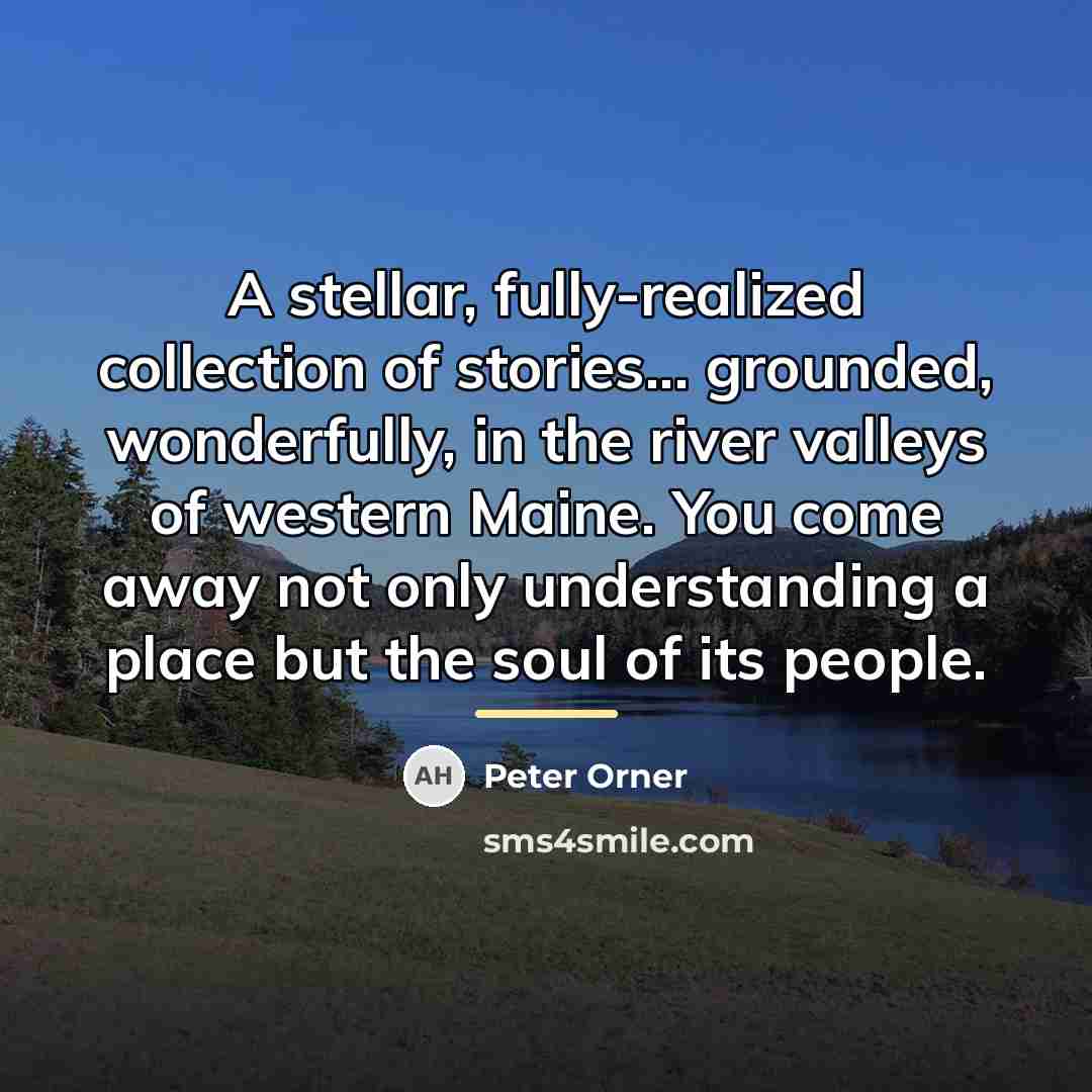 “A stellar, fully-realized collection of stories... grounded, wonderfully, in the…” quote by Peter Orner