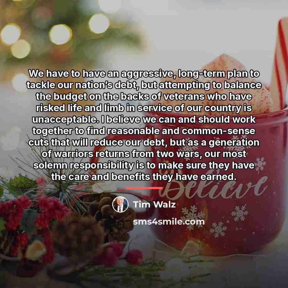 “We have to have an aggressive, long-term plan to tackle…” quote by Tim Walz