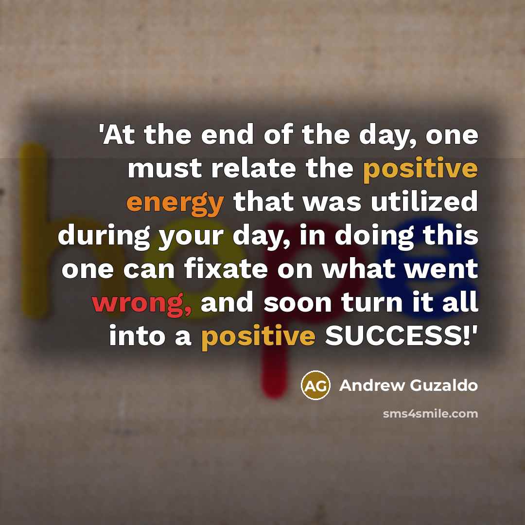 “'At the end of the day, one must relate the…” quote by Andrew Guzaldo