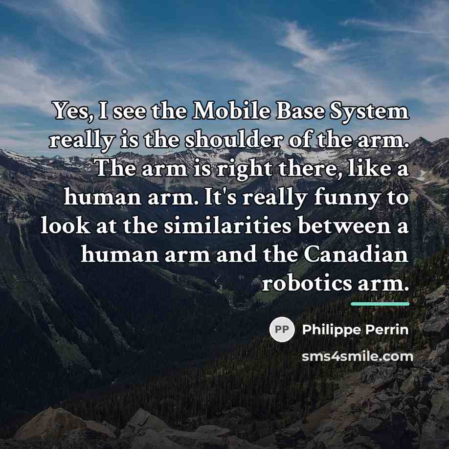 “Yes, I see the Mobile Base System really is the…” quote by Philippe Perrin