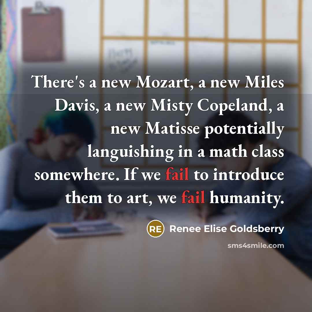 “There's a new Mozart, a new Miles Davis, a new…” quote by Renee Elise Goldsberry