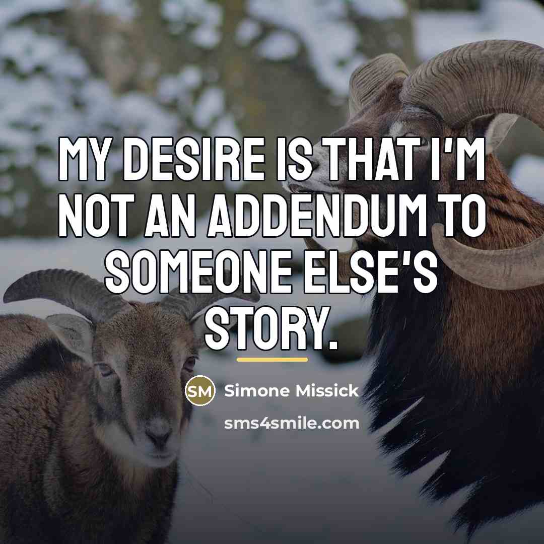 “My desire is that I'm not an addendum to someone…” quote by Simone Missick