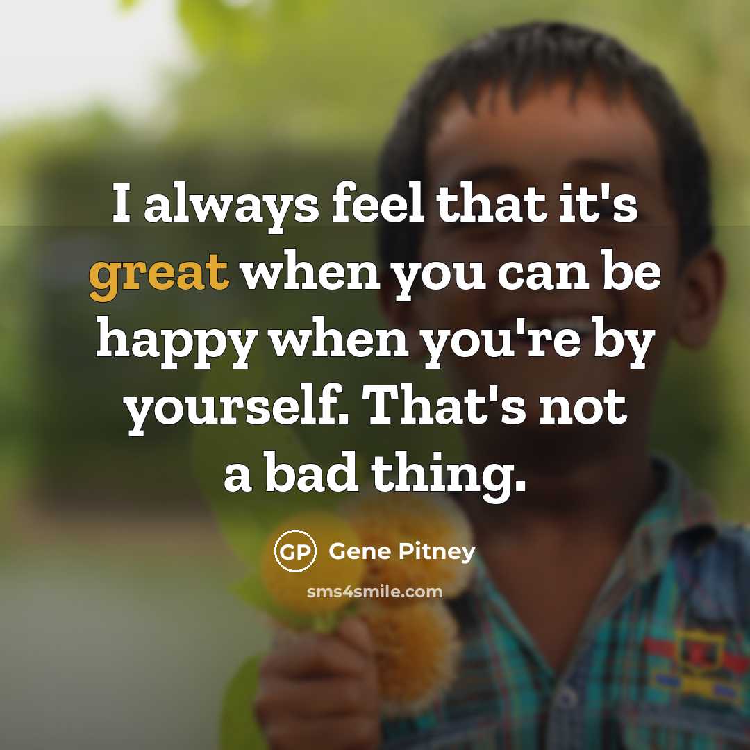 “I always feel that it's great when you can be…” quote by Gene Pitney