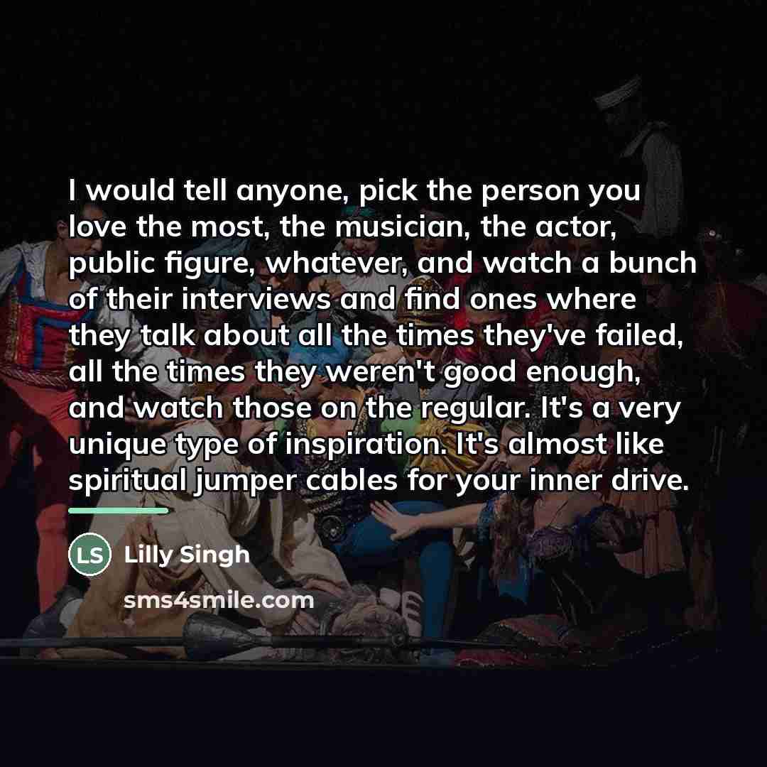 “I would tell anyone, pick the person you love the…” quote by Lilly Singh