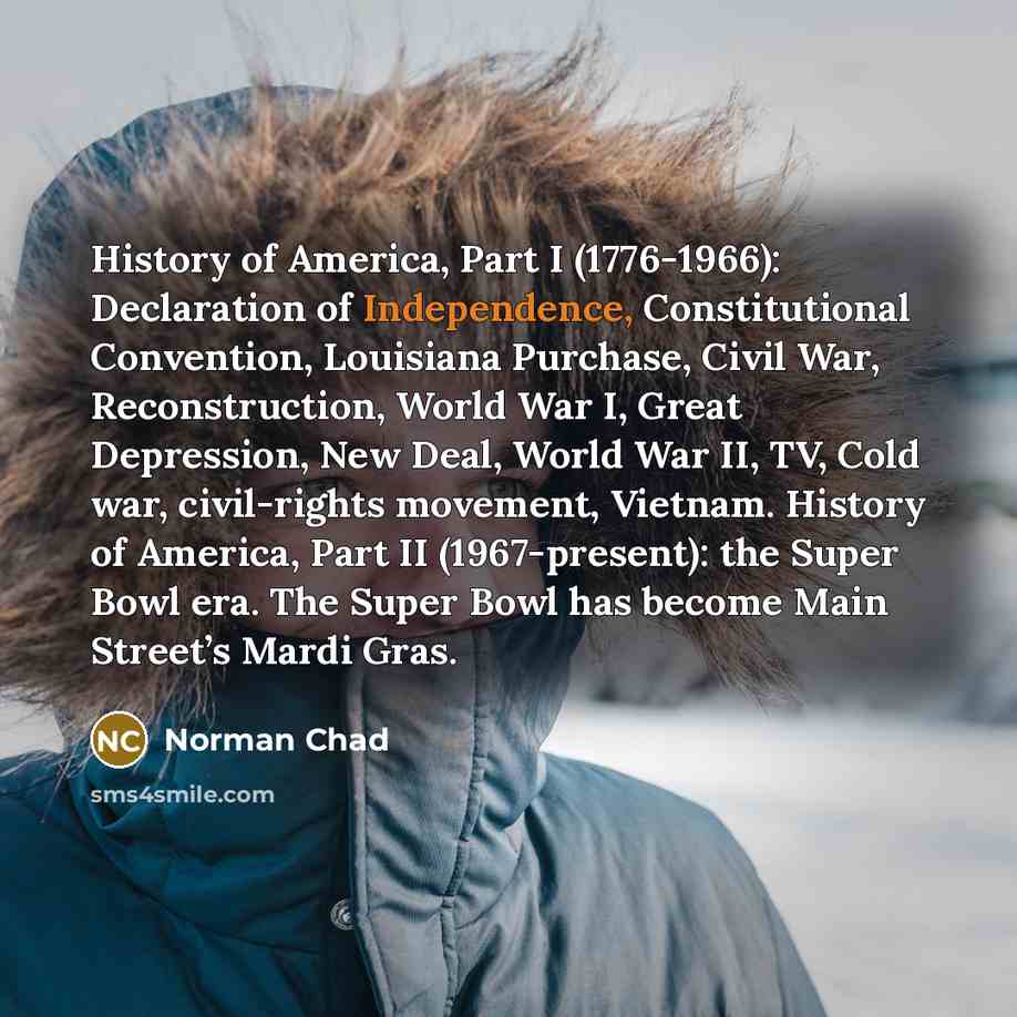 “History of America, Part I (1776-1966): Declaration of Independence, Constitutional…” quote by Norman Chad