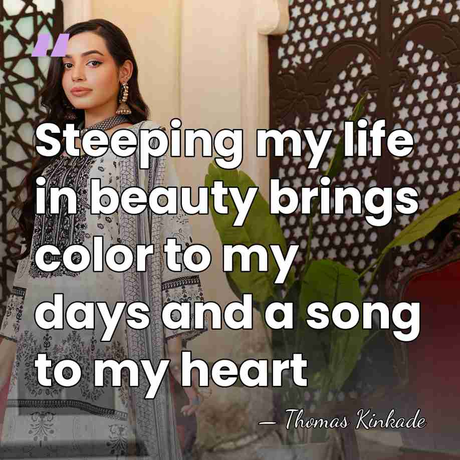 Steeping my life in beauty brings color to my days and a&hellip; - Thomas Kinkade