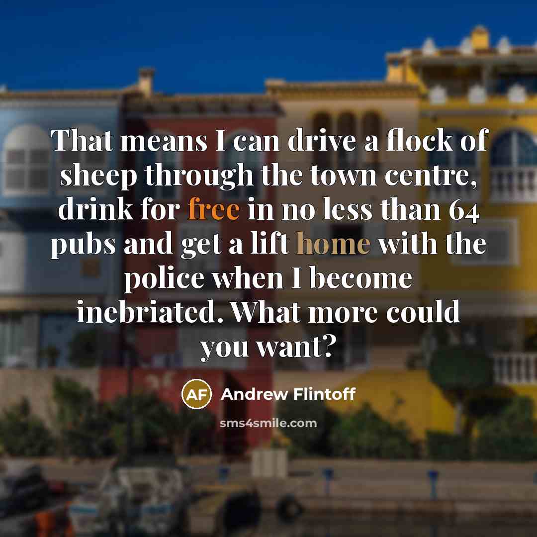 “That means I can drive a flock of sheep through…” quote by Andrew Flintoff