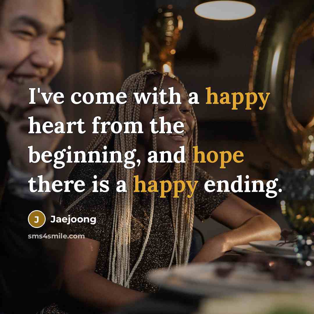 “I've come with a happy heart from the beginning, and…” quote by Jaejoong