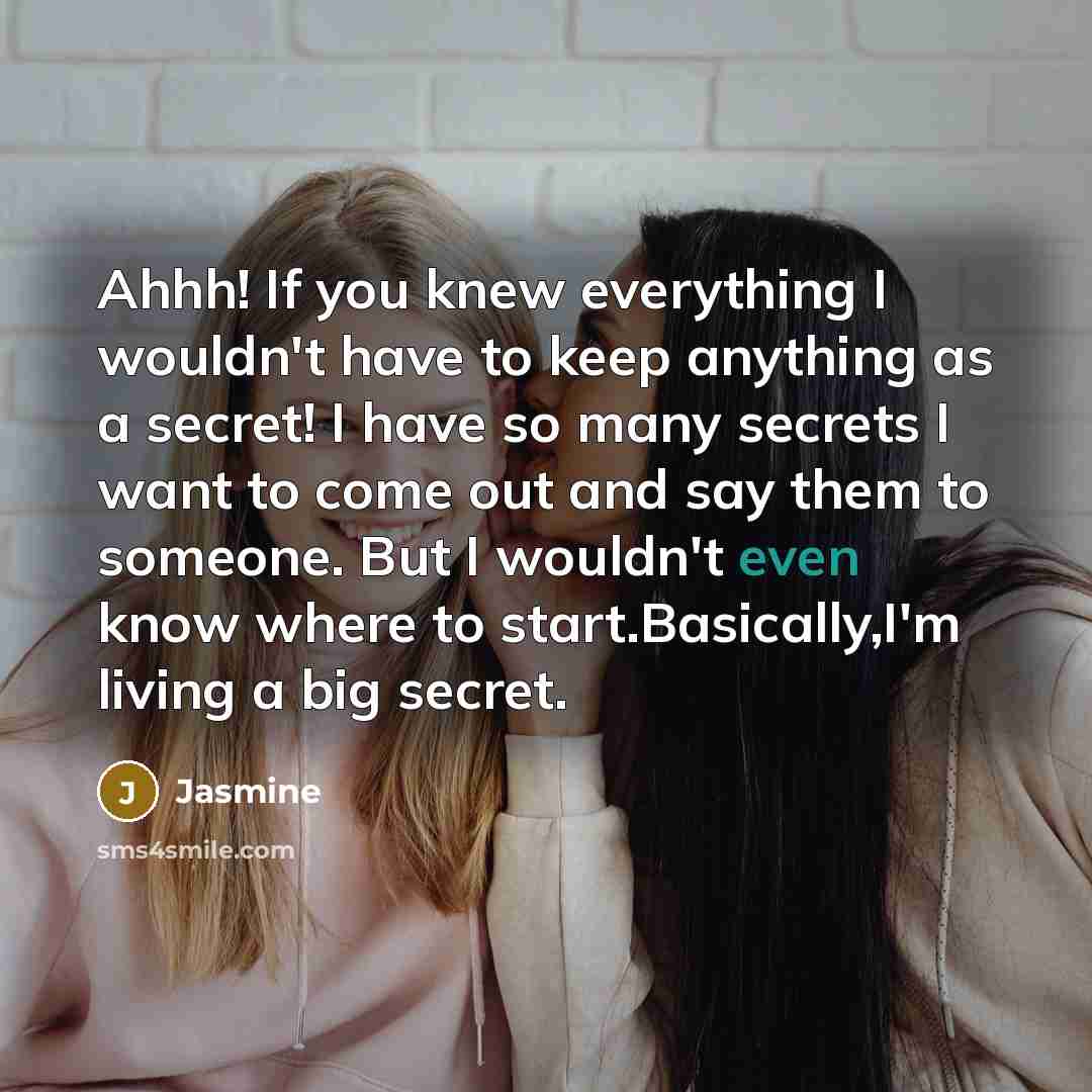 “Ahhh! If you knew everything I wouldn't have to keep…” quote by Jasmine