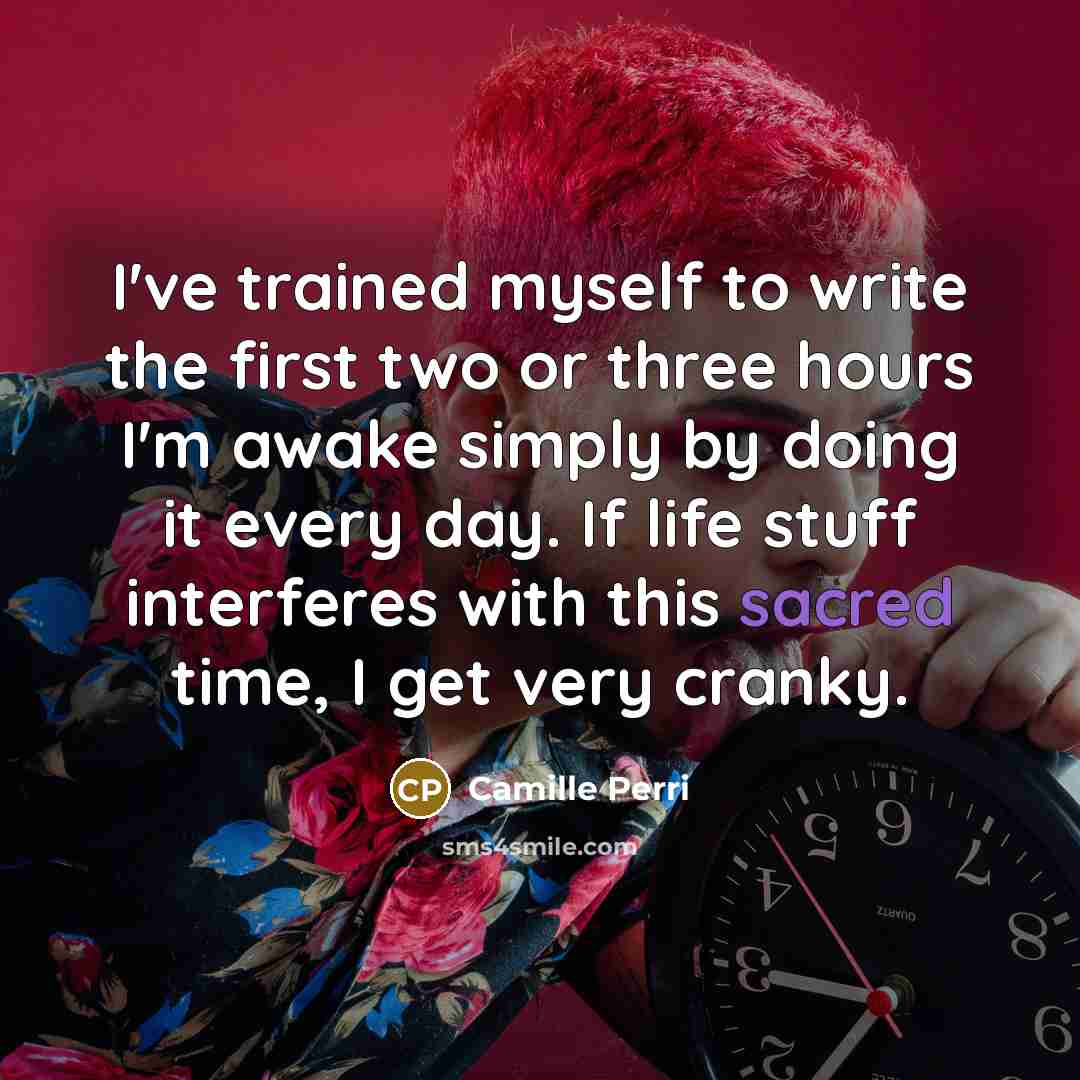 “I've trained myself to write the first two or three…” quote by Camille Perri