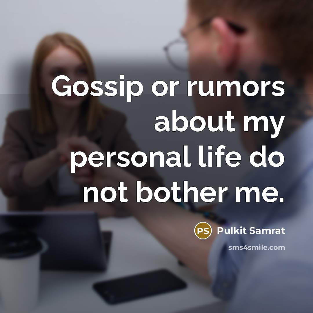 “Gossip or rumors about my personal life do not bother…” quote by Pulkit Samrat