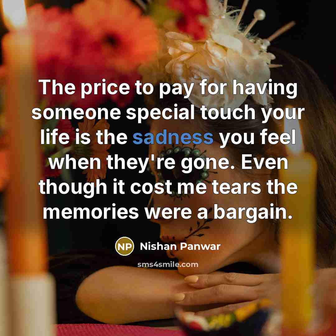 “The price to pay for having someone special touch your…” quote by Nishan Panwar