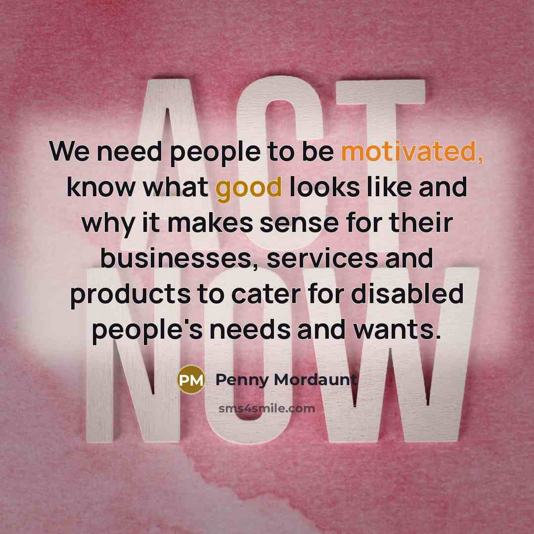 “We need people to be motivated, know what good looks…” quote by Penny Mordaunt