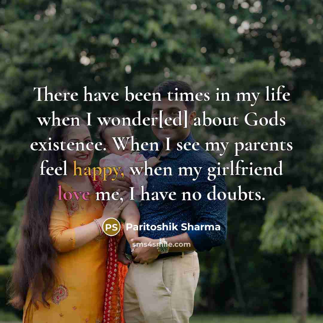 “There have been times in my life when I wonder[ed]…” quote by Paritoshik Sharma