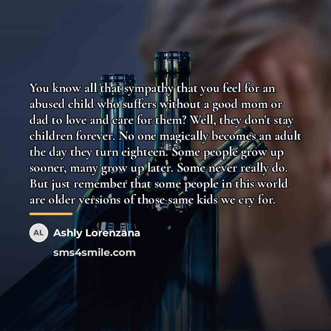 “You know all that sympathy that you feel for an…” quote by Ashly Lorenzana
