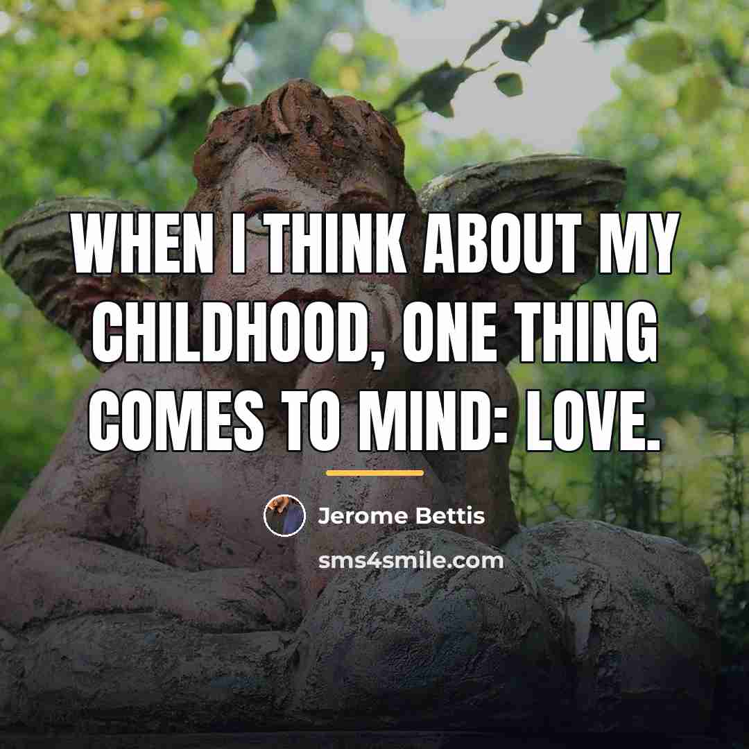 “When I think about my childhood, one thing comes to…” quote by Jerome Bettis