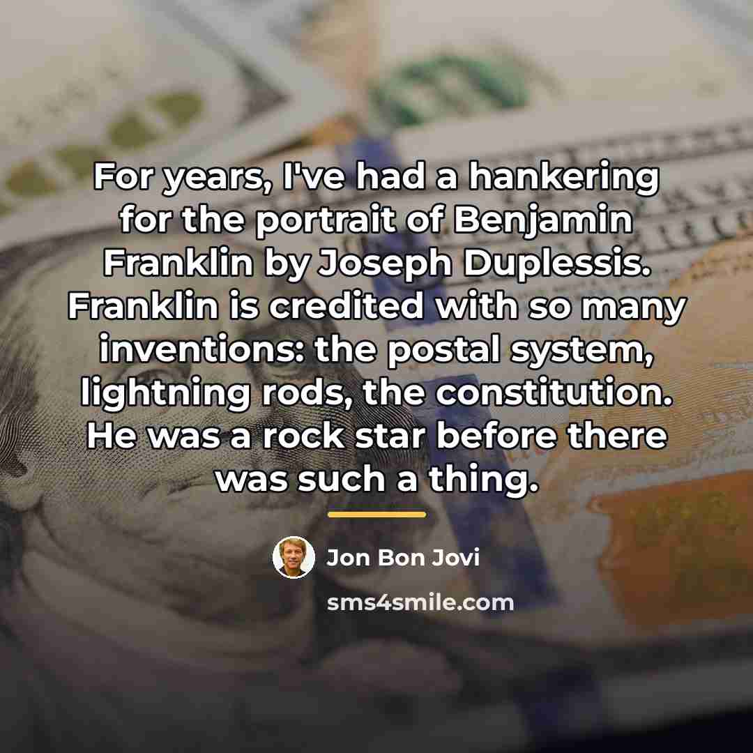 “For years, I've had a hankering for the portrait of…” quote by Jon Bon Jovi