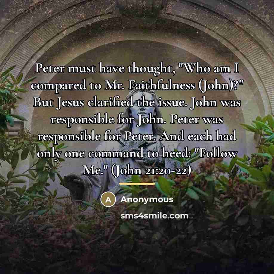 “Peter must have thought, "Who am I compared to Mr.…” quote by Anonymous