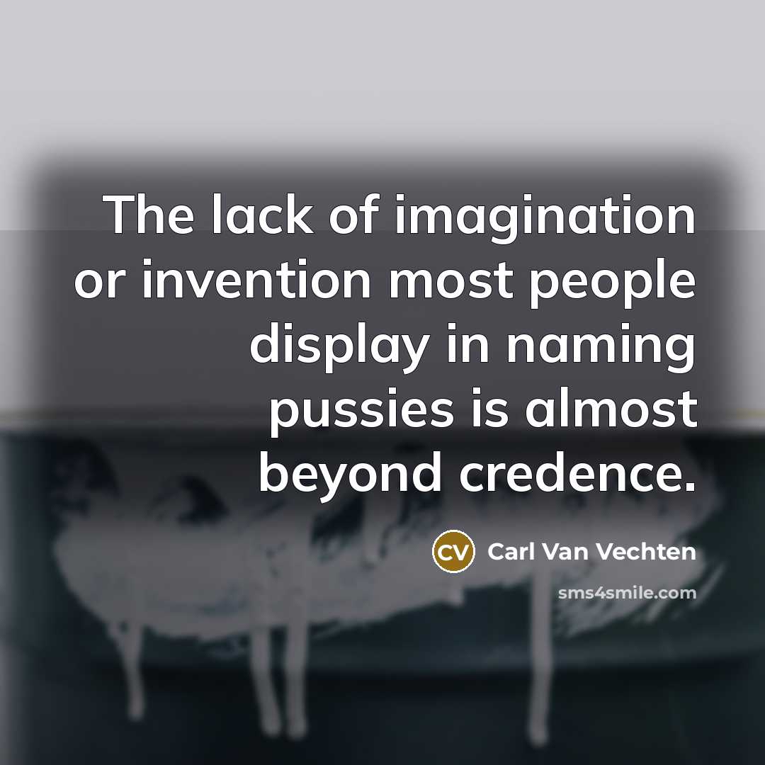 “The lack of imagination or invention most people display in…” quote by Carl Van Vechten